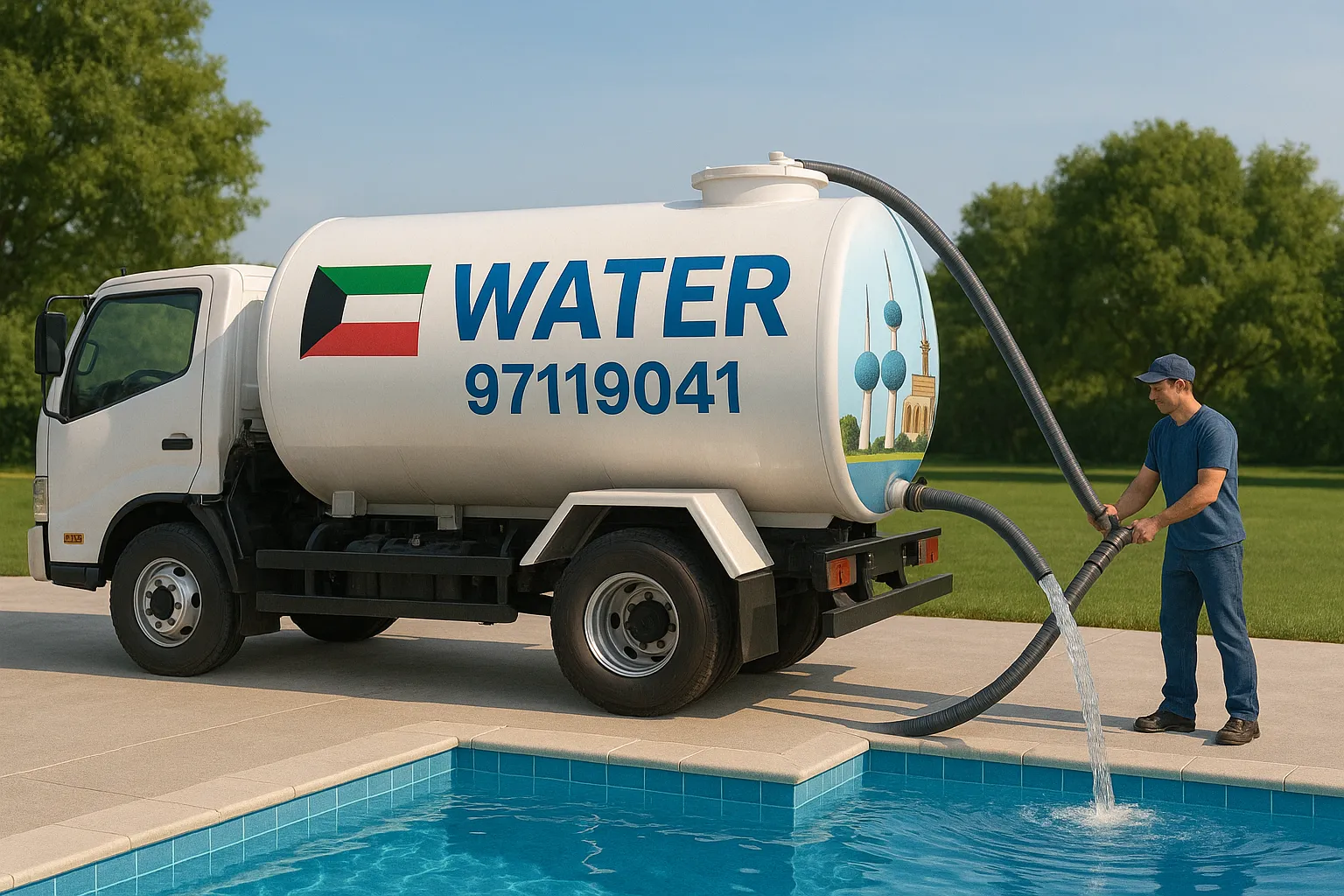 تنكر مياه حمامات سباحة تنكر مياه حمامات سباحة